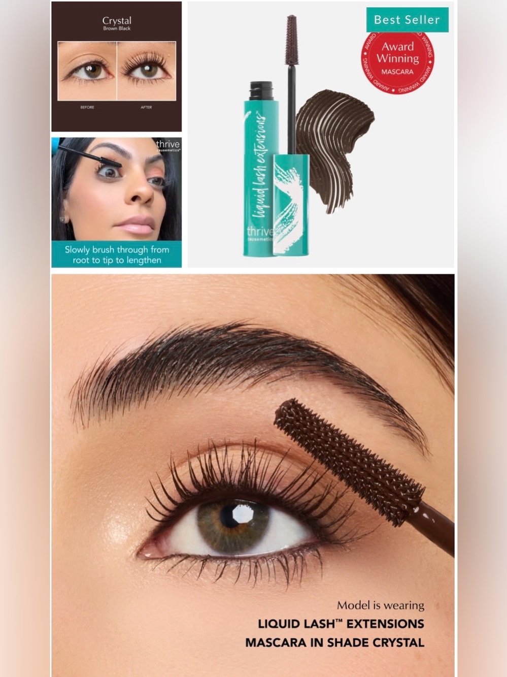 thrive causemetics - NEW - Flake Free Lash Extensions in Brown/Black - Picture 5 of 6